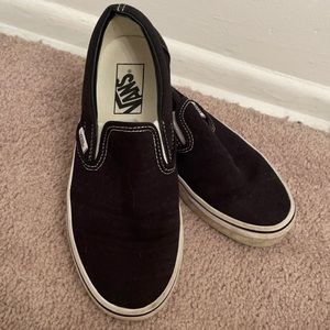 Black slip on vans